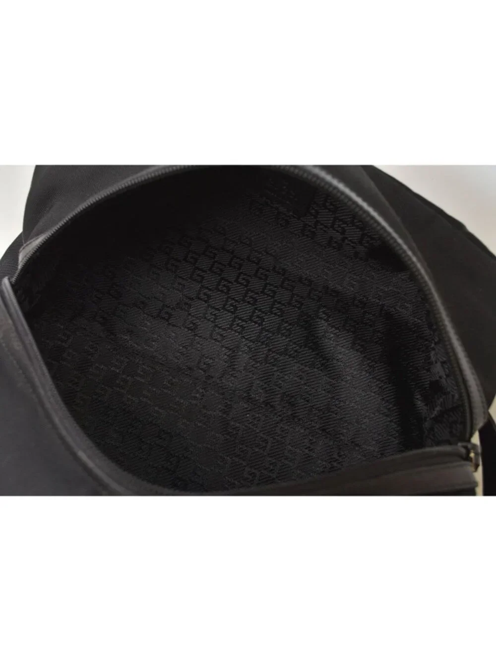 Gucci Travel Pouch Clutch Vintage Nylon Canvas Black